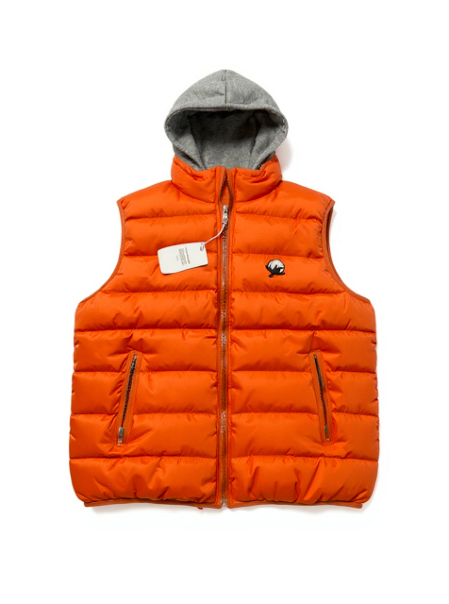 Orange Cotton Bubble Vest