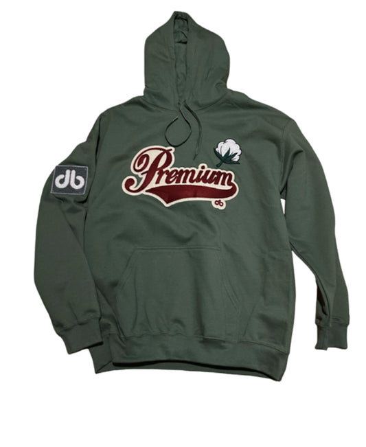 Green Premium Cotton Hoodie